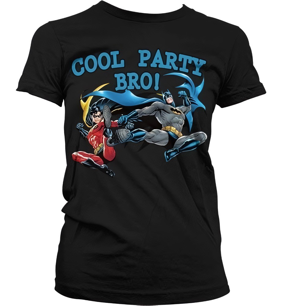 Batman Cool Party Bro! Girly T-Shirt Damen Schwarz - Damen