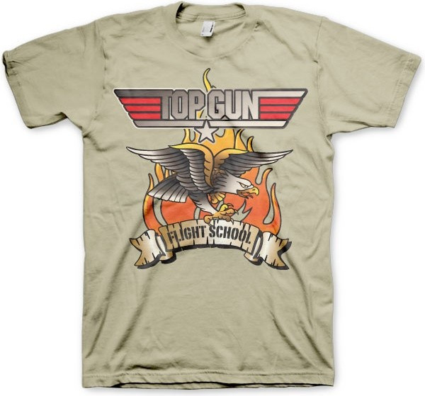 Top Gun Flying Eagle T-Shirt Khaki