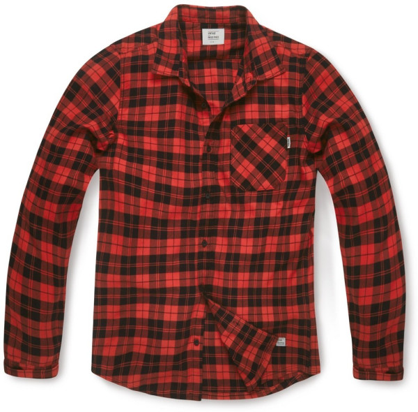 Vintage Industries Flanellhemd Riley Flannel Shirt Red Check - Riley