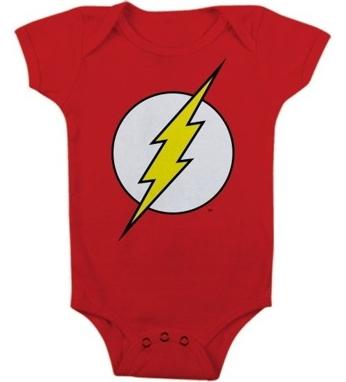 The Flash Logo Baby Body Kinder Red
