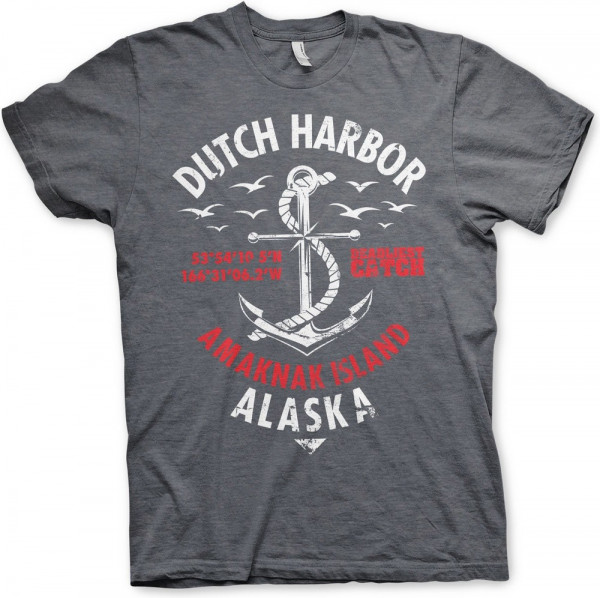Deadliest Catch Dutch Harbor T-Shirt Dark-Heather