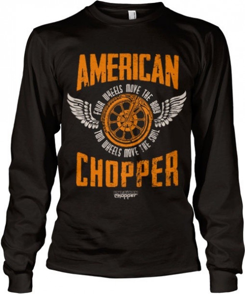 American Chopper Two Wheels Longsleeve Tee Black