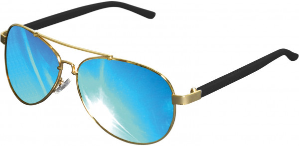 MSTRDS Sonnenbrille Sunglasses Mumbo Mirror Gold/Blue