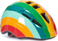 Trespass Kinder Fahrradhelm Dunt - Kids Cycle Helmet Rainbow Stripe