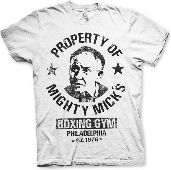 Rocky III Mighty Mick's Gym T-Shirt White