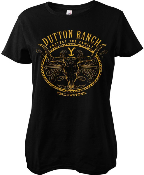 Yellowstone Protect The Family Girly Tee Damen T-Shirt Black