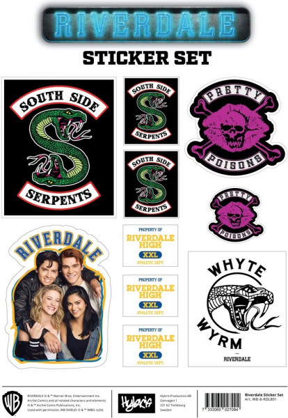 Riverdale Sticker Set Aufkleber Multicolor