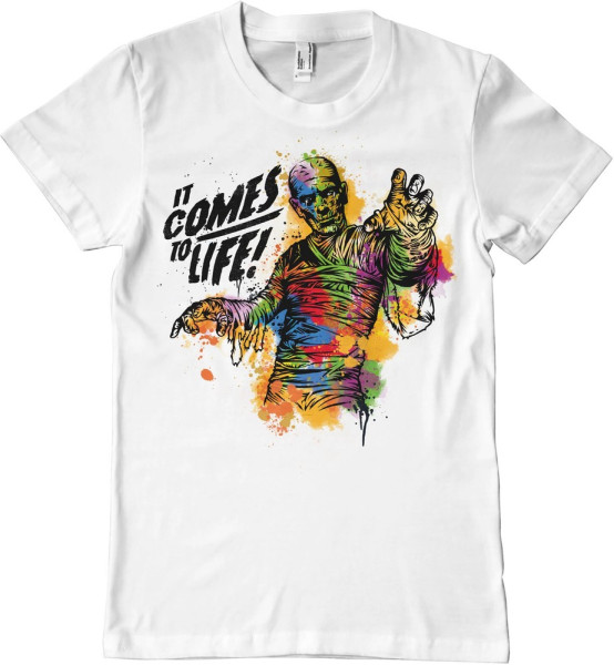Universal Monsters Colorful Mummy T-Shirt White
