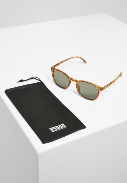 Urban Classics Sonnenbrille Sunglasses Arthur UC Brown Leo/Green