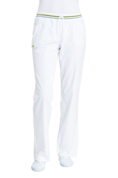 Leiber Damen Hose 08/1650/0189 Weiß/Apfelgrün
