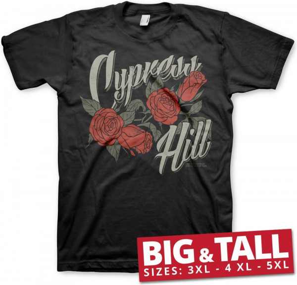 Cypress Hill Flower Big & Tall T-Shirt Black