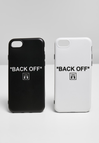Mister Tee Back Off I Phone 6/7/8 Phone Case Set White/Black