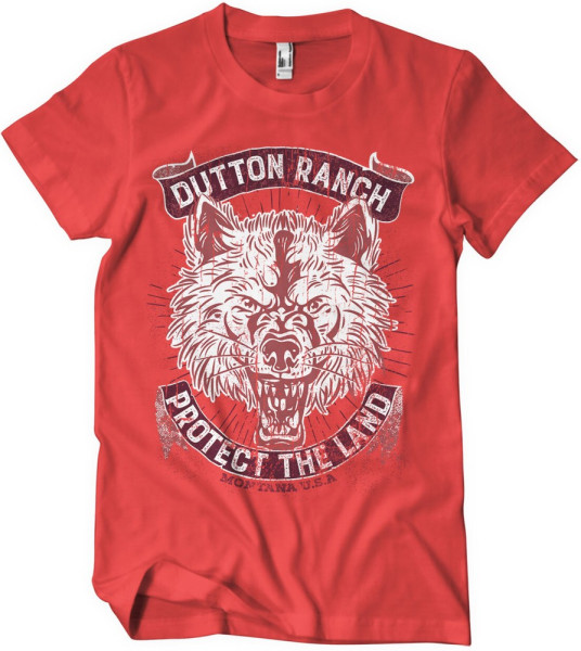 Yellowstone Dutton Ranch Protect The Land T-Shirt Red