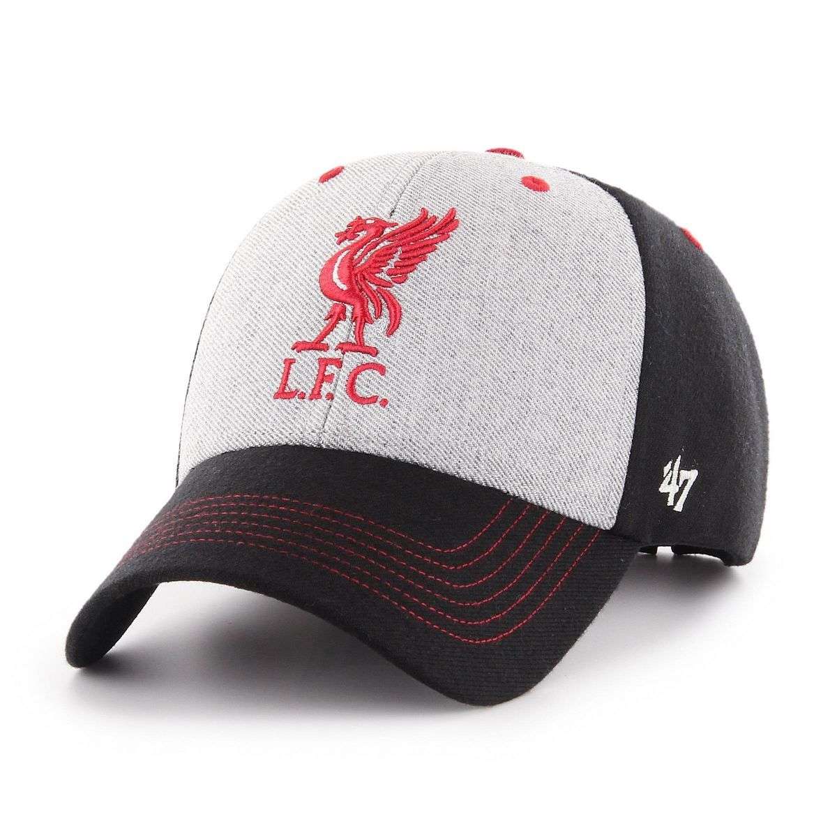 Liverpool FC Baseballcap Von '47 | Black No Shot Metallic | Offizielle Lizenzware