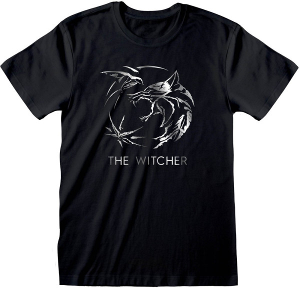 Witcher - Silver Ink Logo T-Shirt Black