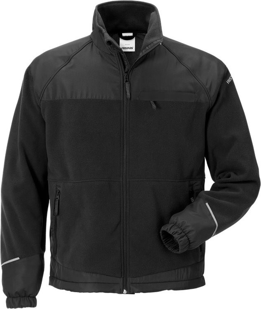 Fristads Winddichte Fleecejacke 4411 FLE Schwarz - Herren / Unisex