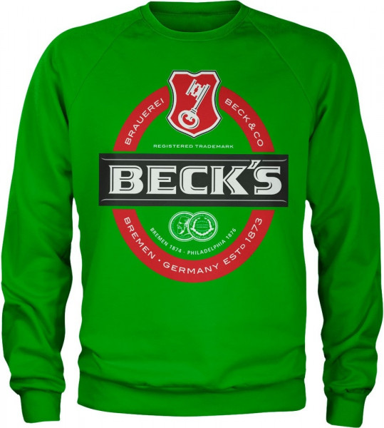 Beck's Label Logo Sweatshirt Green