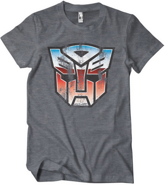Transformers Distressed Autobot Shield T-Shirt Dark/Heather