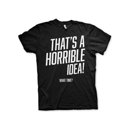 Hybris That's A Horrible Idea, What Time? T-Shirt Black