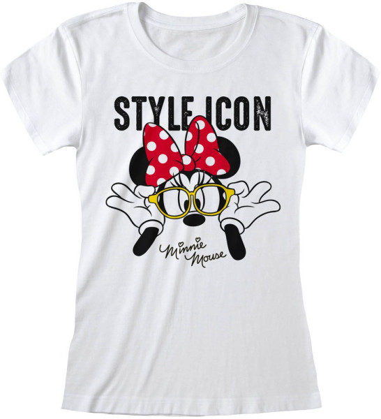 Disney Minnie Mouse - Style Icon (Fitted) Damen Shirt White