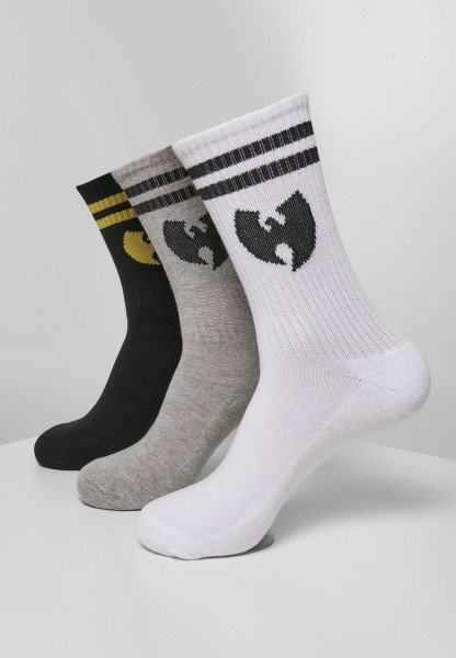 Wu-Wear Socks Socks 3-Pack White/Grey/Black