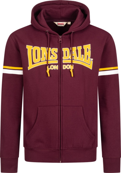 Lonsdale Darfield Herren Kapuzensweatjacke mit Reißverschluss normale Passform