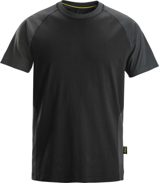 Snickers Arbeitsshirt 2-Farben T-Shirt Schwarz/Stahlgrau