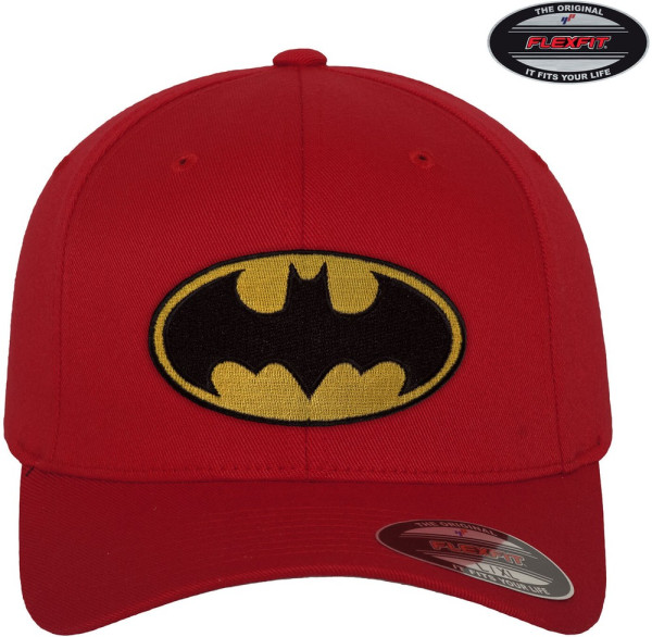 Batman Logo Premium Flexfit Cap Red