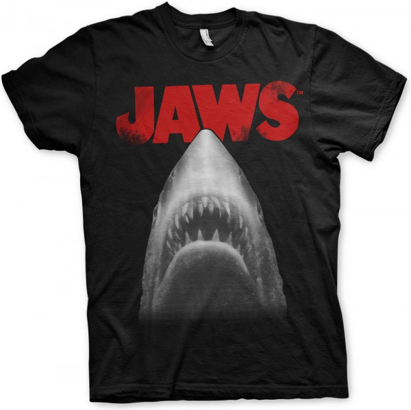 Jaws Poster T-Shirt Black