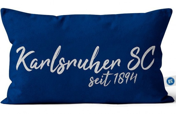 Karlsruher SC Nickikordelkissen seit 1894 Fußball Blau/Weiß