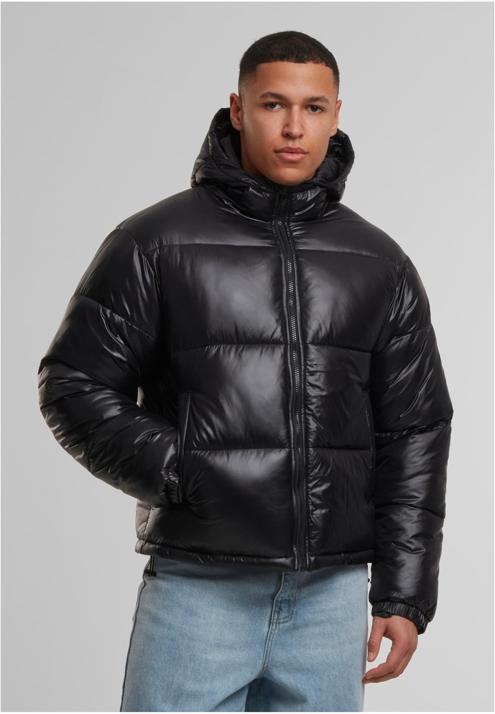 Urban Classics Steppjacke Shiny Puffer Jacke With Hood TB7585 - Herren / Unisex
