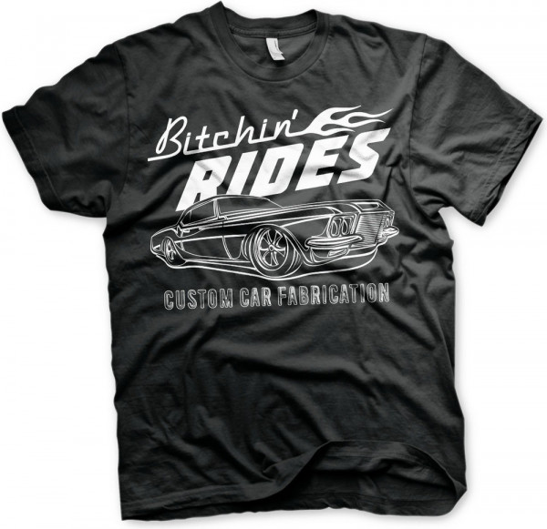 Bitchin' Rides Custom Car Fabrication T-Shirt Black