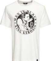 King Kerosin Man in Black T-Shirt Weiß