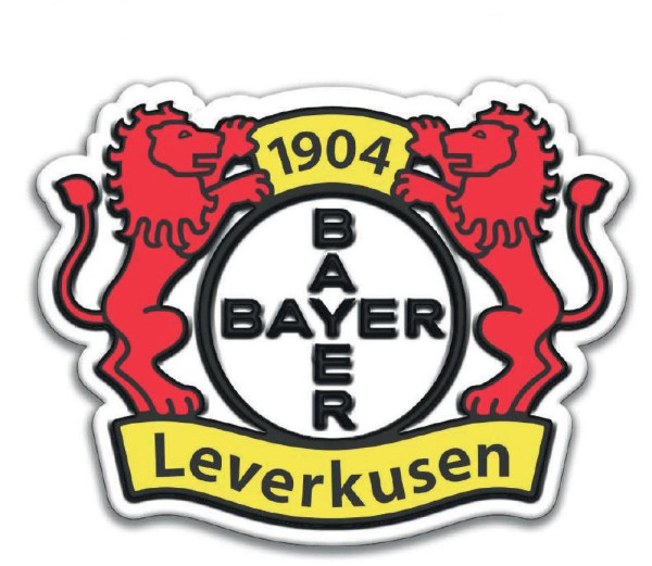 Bayer 04 Leverkusen 3D-Magnet Logo Fussball Multicolor