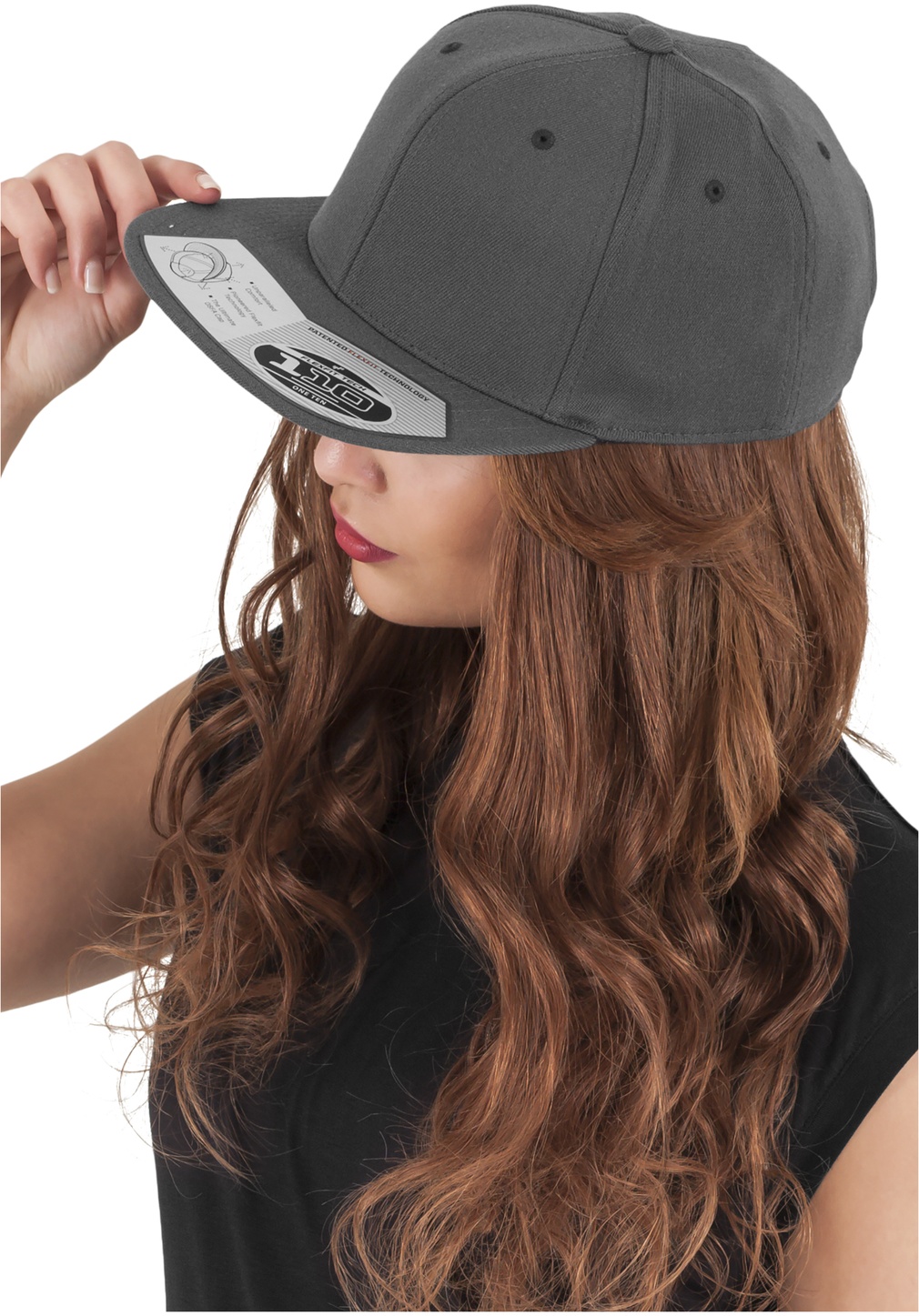 Flexfit Cap 110 Fitted Snapback Darkgrey - Herren / Unisex