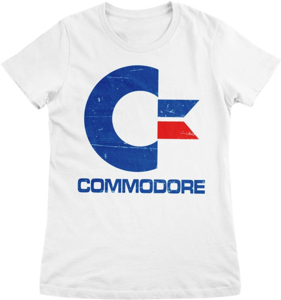 COMMODORE/C64 T-Shirt Commodore Vintage Logo Girly Tee LN-5-COM002-H53-12
