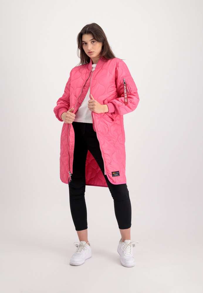 Alpha Industries Damen Mantel MA-1 ALS Coat Wmn Magenta | Jacken