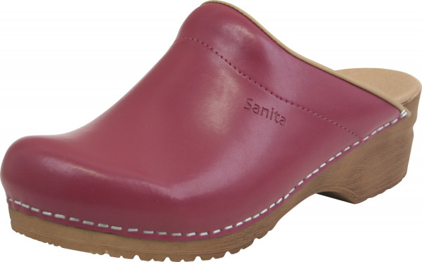 Sanita Damen Offener Clog Original-Sandra Open Fuchsia