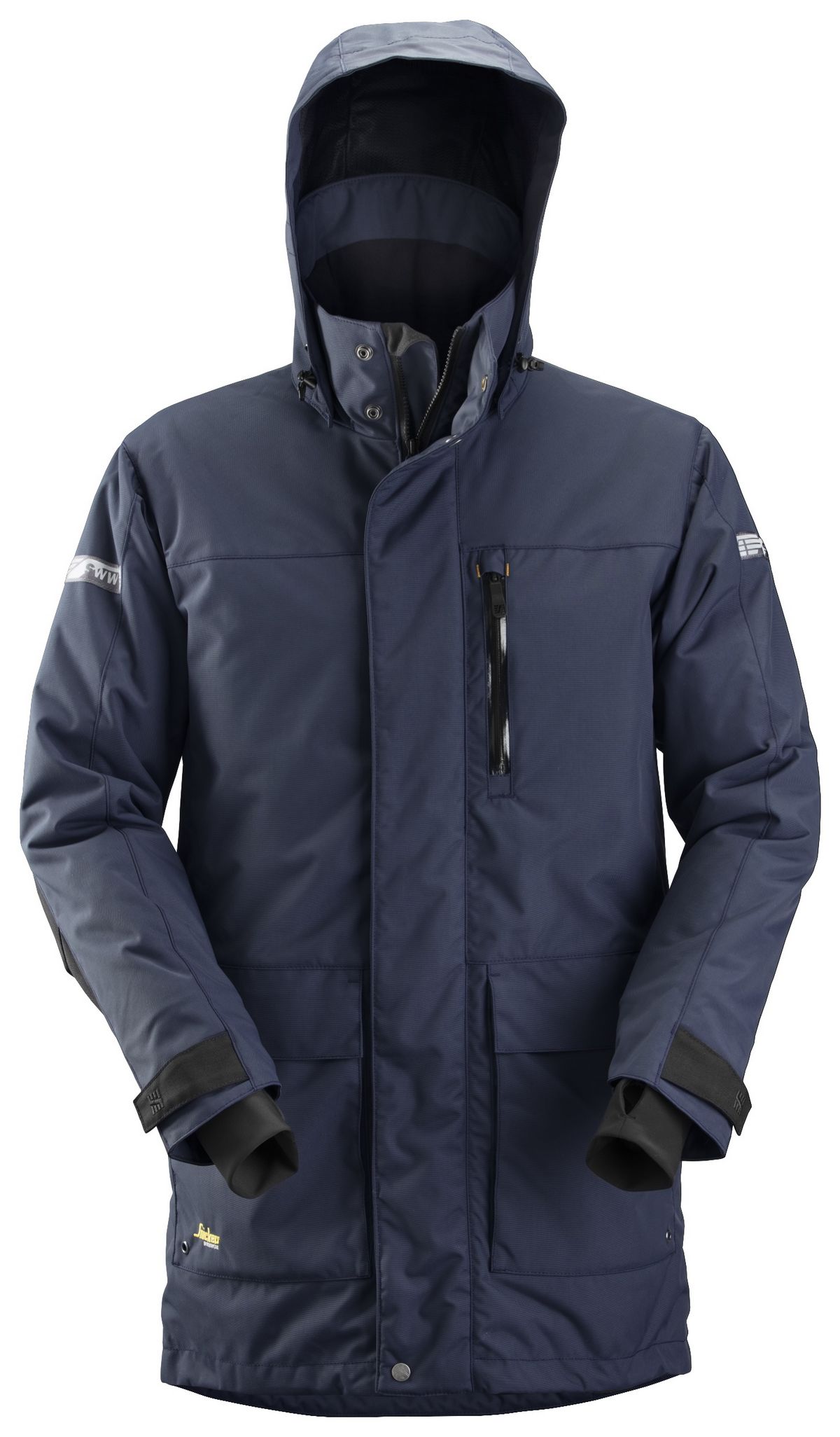 Snickers AllroundWork wasserdichter 37.5 isolierter Parka, EN 343 Blau-Schwarz - Herren / Unisex