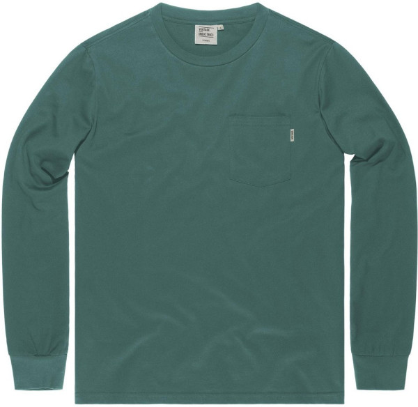 Vintage Industries Longsleeve Grant Pocket T-Shirt Long Sleeve Ocean Blue