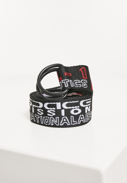 Mister Tee Belt NASA Jaquard Belt 2-Pack White/Black