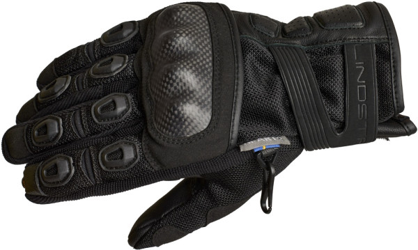 Lindstrands Motorrad Handschuhe Glove Siljan Black 720-22120200