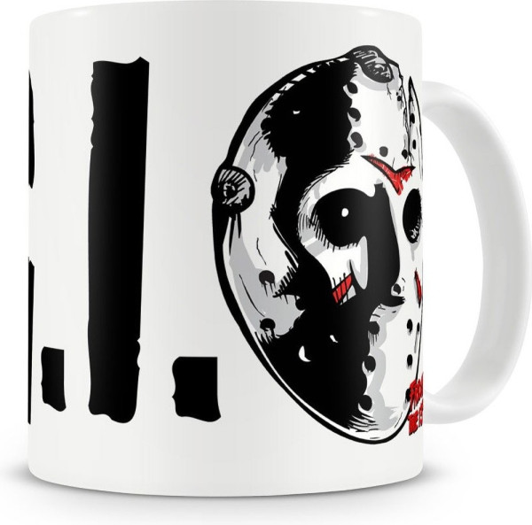 Friday The 13th T.G.I.F. Coffee Mug Kaffeebecher White