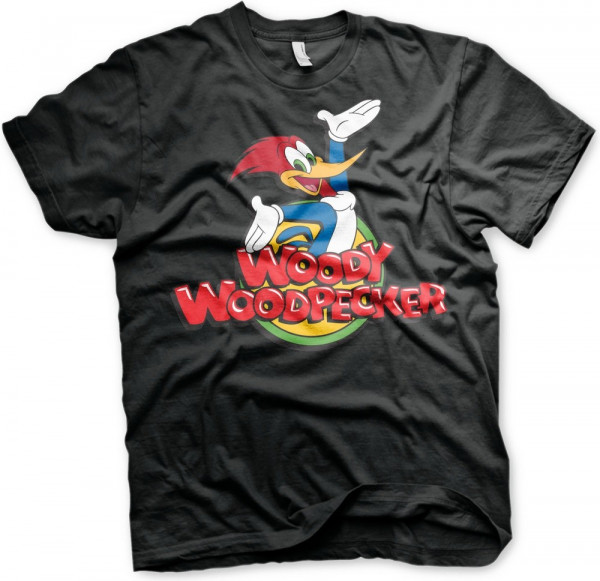 Woody Woodpecker Classic Logo T-Shirt Black