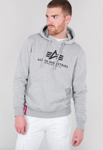 Alpha Industries Basic Hoodie Grey Heather | Hoodies / Sweatshirts | Men |  Lifestyle