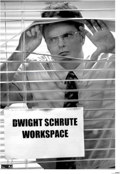 The Office Dwight Schrute Workspace Poster Multicolor
