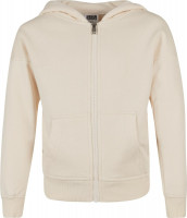 Urban Classics Mädchen Girls Organic Terry Zip Hoody Whitesand