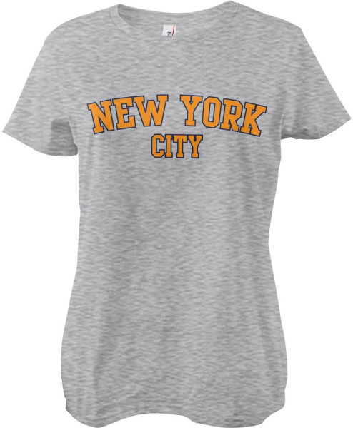 New York City Girly Tee Damen T-Shirt Heather-Grey