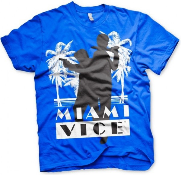 Miami Vice Silhuettes T-Shirt Blue