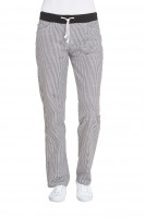 Leiber Damen Kochhose 08/7220/25 Schwarz/Weiß